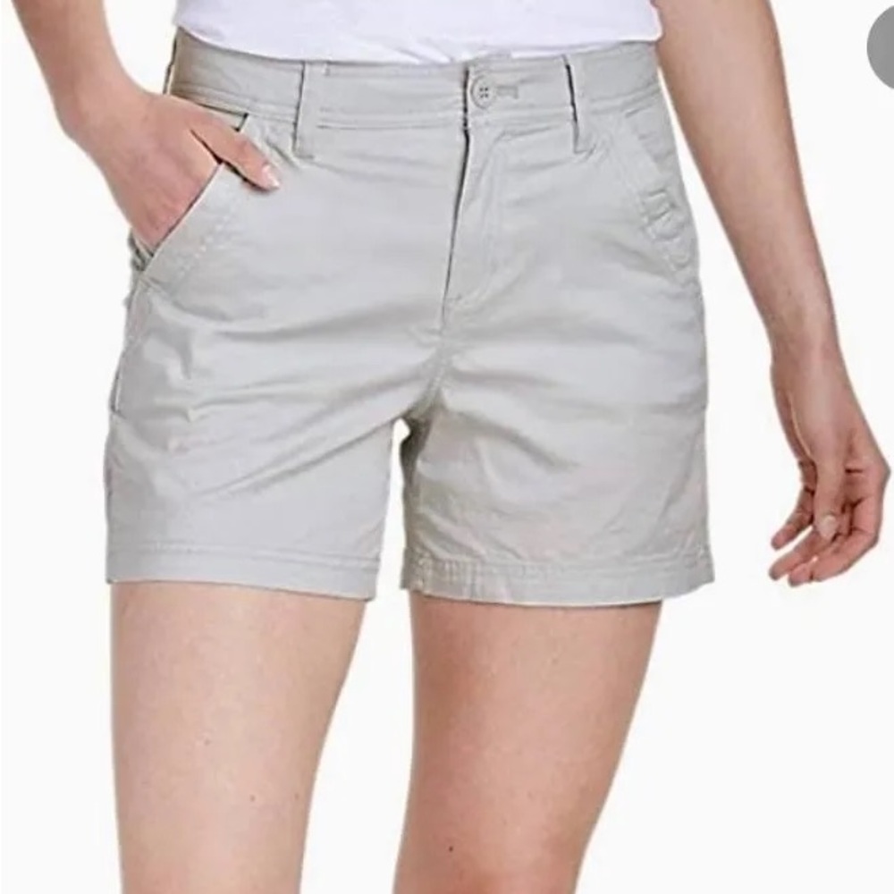 Eddie Bauer Aspire Chino Shorts Tan Size 12 NWT